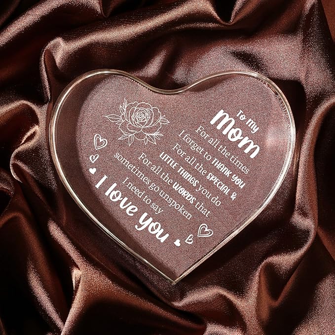 Mothers Day Gifts for Mom, Mom Birthday Gifts - Heart Shaped Acrylic Keepsake I Love You Mom Gifts from Son - Best Christmas Mother's Day Gifts from Daughter A1YOYlIptNL._AC_SX679.jpg