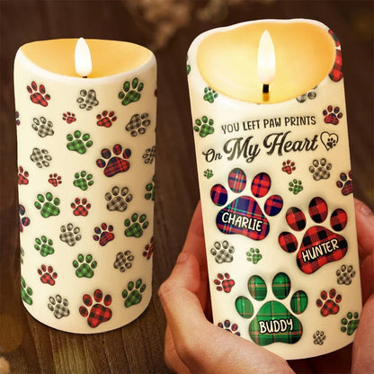 You Left Paw Prints On My Heart - Personalized Flameless LED Candle - Memorial Gift For Dog Owners, Sympathy DOg Loss Gift BANNER-2_085a1bf3-81a0-4e12-b884-f02350a1a886.jpg