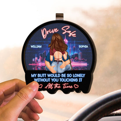 Drive Safe Because I Love You - Personalized Car Visor Clip - Gift For Husband, Boyfriend, Gift For Couple BANNER-3_271b7bd7-6f6b-4562-98d5-9026d6eef8d9.jpg