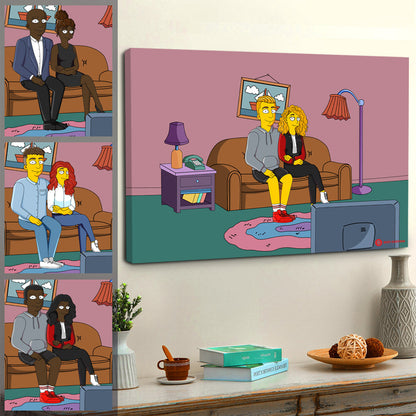 Simpson Family - Personalized Canvas - Gift For Couple BANNERCANVASGG.jpg