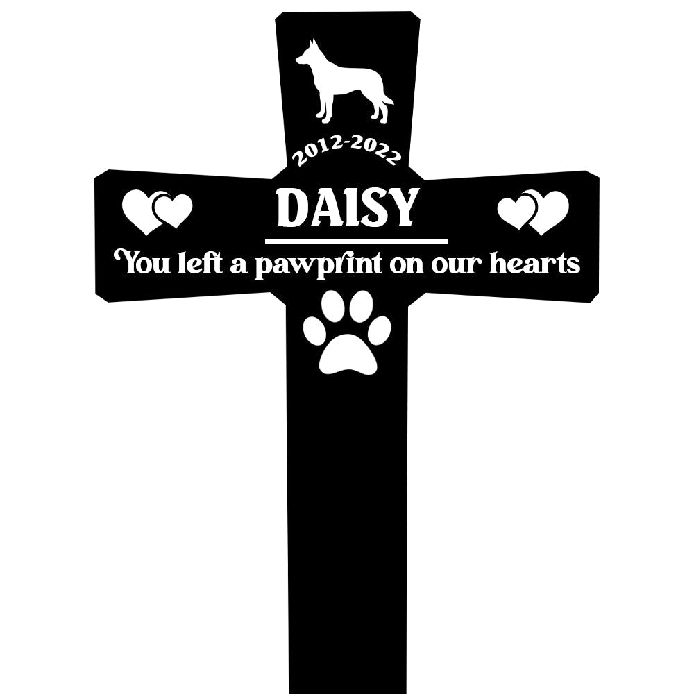 Personalized Pet Grave Markers Dog, Pet Headstones for Dogs for Lost Dog Sympathy Gift, Waterproof Dog Grave Markers Outdoor, Dog Tombstones for Graves Outdoor, Garden Dog Cross for Grave BANNERMEMORIALDOGSTAKE_aa396f44-b0d5-430c-a460-2443737e6f3f.jpg