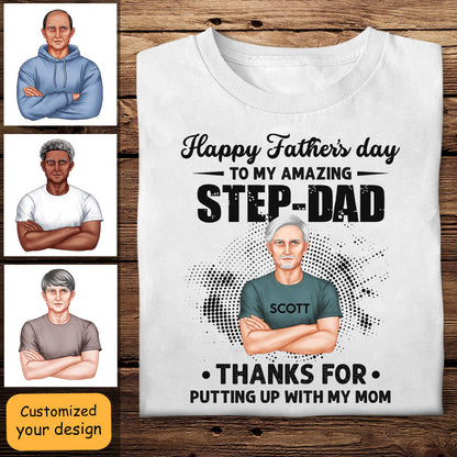 Happy Father's Day To My Amazing Step Dad - Personalized Apparel - Gift For Father, Bonus Dad, Step Dad, Father's Day BANNER_2_27926000-10fb-41a6-a72a-ab1af5c0e8f1.jpg