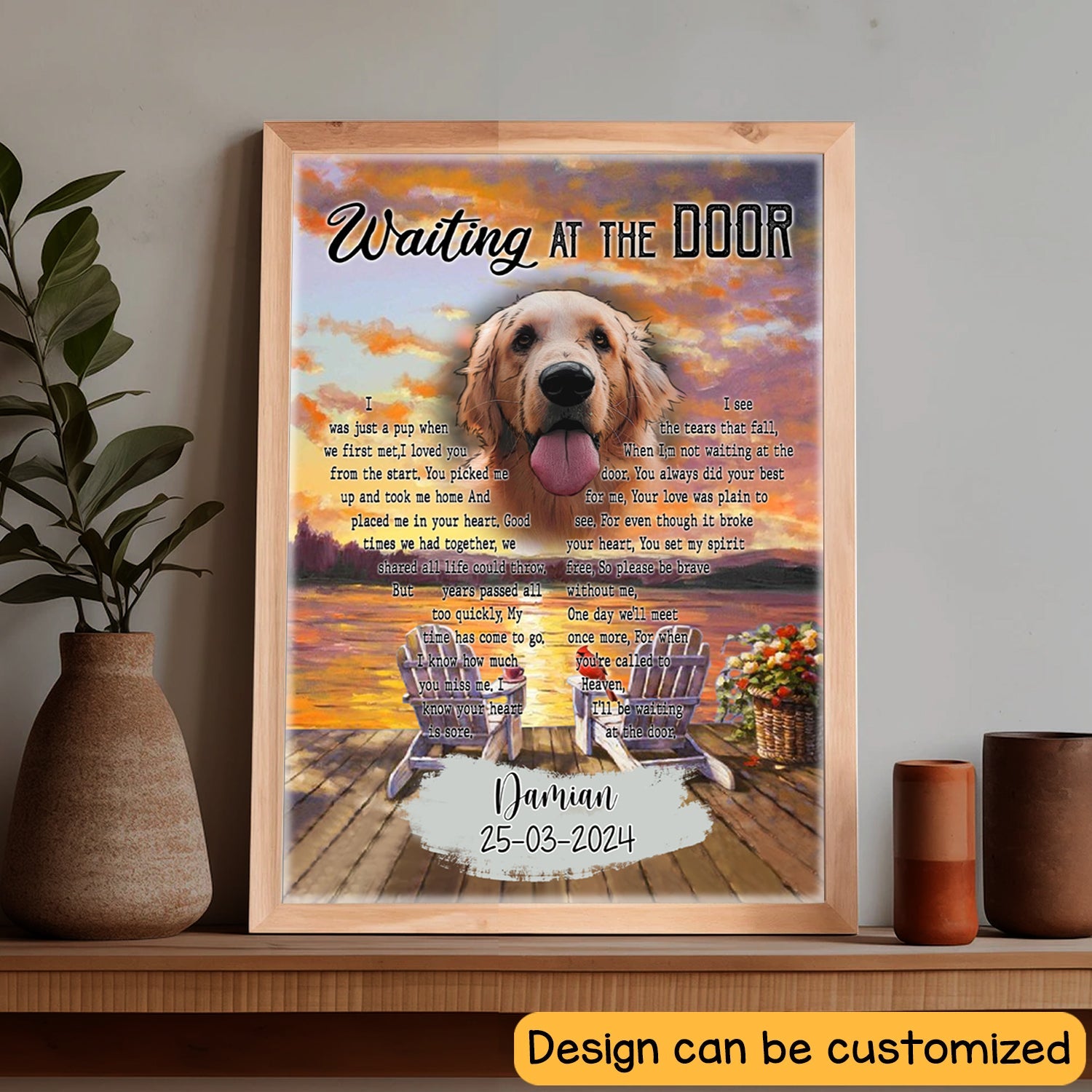 Personalized Dog Memorial Light Frame Canvas - I Was Just A Pup When We First Met - Memorial Gift For Dog Loss BANNER_3.jpg