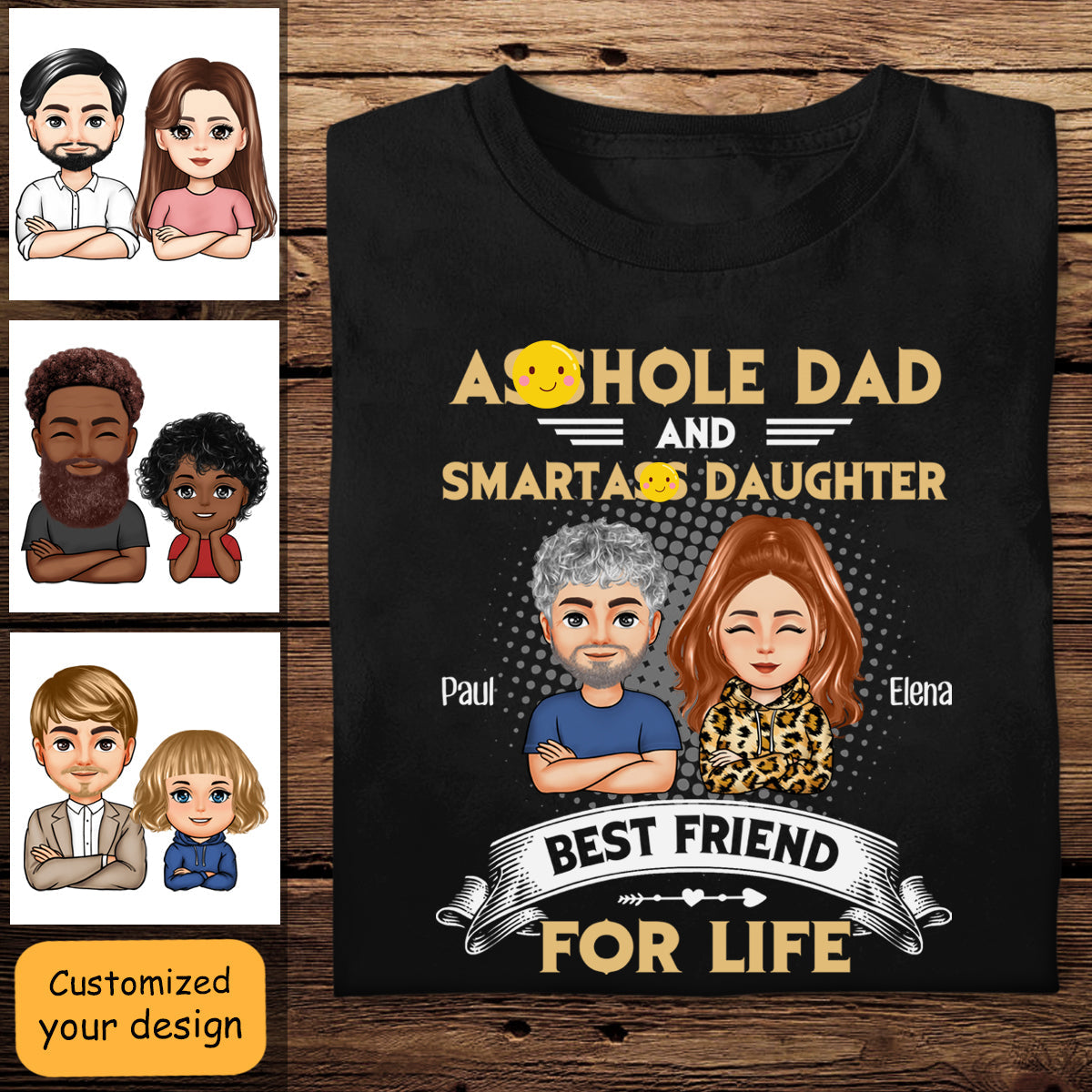 Dad & Daughter Best Friend For Life - Personalized Apparel - Gift For Father, Dad, Father's Day BANNER_3_0f32a47b-ed7b-451c-8a90-04c048559ddb.jpg