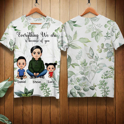 Dad Everything We Are Is Because Of You - Personalized All Over Printed Apparel - Gift For Dad, Father, Daddy, Father's Day BANNER_3_7f572fff-6923-4091-b648-58c2b44bd750.jpg