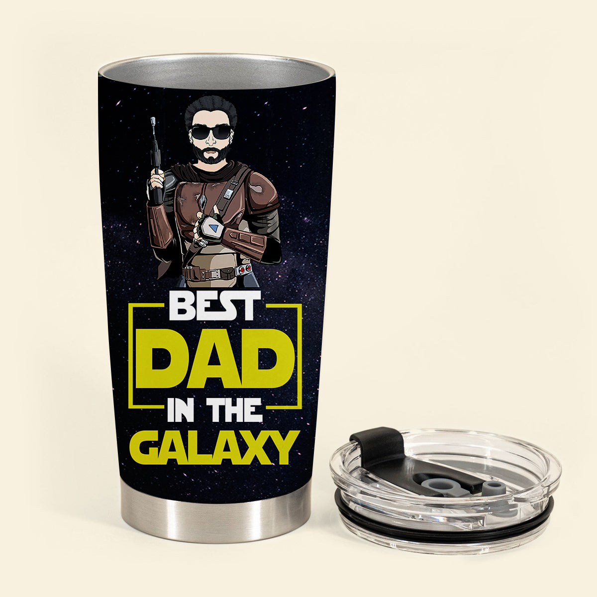 Best Dad In The Galaxy - Personalized Tumbler - Gift For Father, Dad, Daddy, Father's Day BESTDA_3.jpg