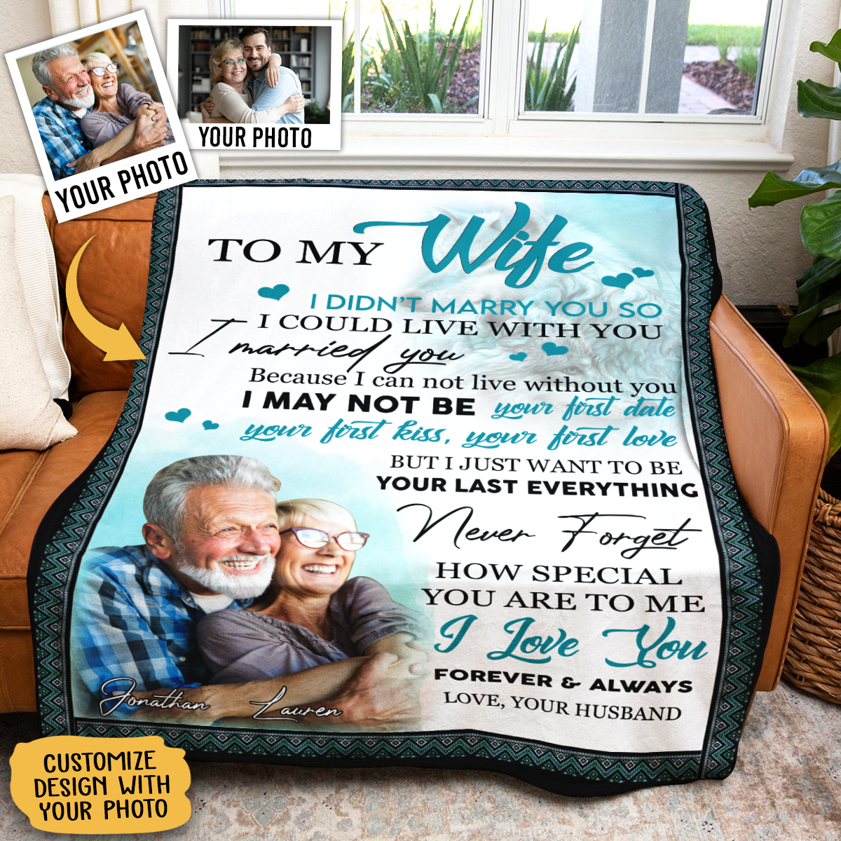 Personalized Photo Blankets - To My Wife How Special You Are To Me - Husband To Wife, Mother's Day Gift For Wife BLK-FB-D_48774b40-d828-4d80-8dc5-9af347d17335.png