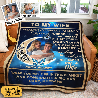 Custom Picture Quilt - To My Wife I Am Always With You - Husband To Wife, Mother's Day Gift For Wife BLK-FB-D_f62889cd-38ab-45ab-b6aa-4ec612188d17.png