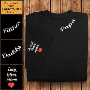 Papa and Kid Neck and Sleeve Embroidered - Personalized Embroidered Apparel - Gift For Father Banner--fb-Father-And-Children-Name---Personalized-Embroidered-Apparel---Gift-For-Father.jpg