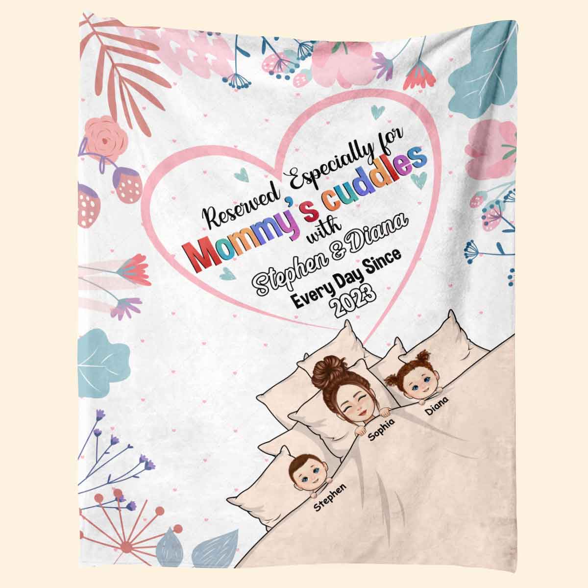 Reserved Especially For Mummy's Cuddles - Personalized Blanket - Gift For Expecting Mom, Newborn Mom, Mama Banner-1_8ccaab1c-b1fd-4cd2-a350-52809a863d6e.jpg