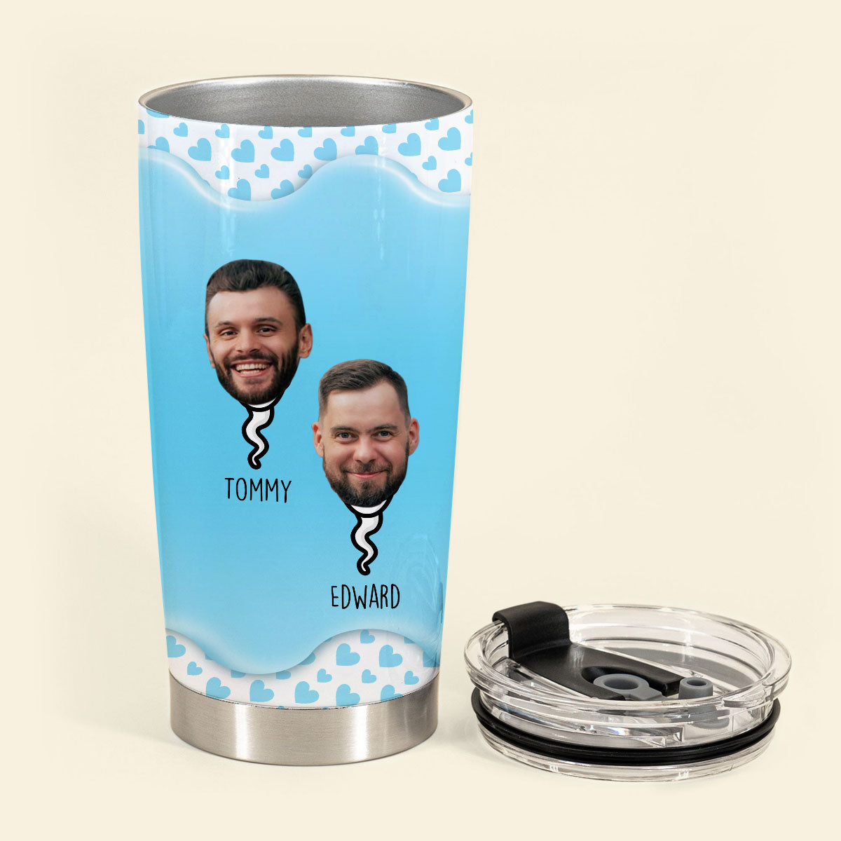 Thanks For Not Swallowing Us Custom Photo - Personalized Tumbler - Funny Gift For Mom, Mother's Day Banner-1_adaac346-4c21-4417-b6bb-0e9d91853d8b.jpg