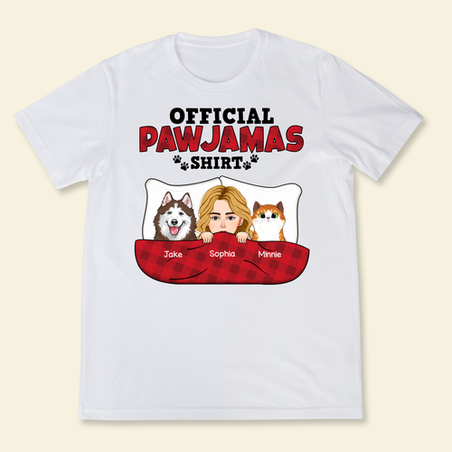 Official Pawjama - Personalized Shirt - Mother's Day, Loving, Birthday Gift For Dog Mom, Pet Lover Banner-1.png