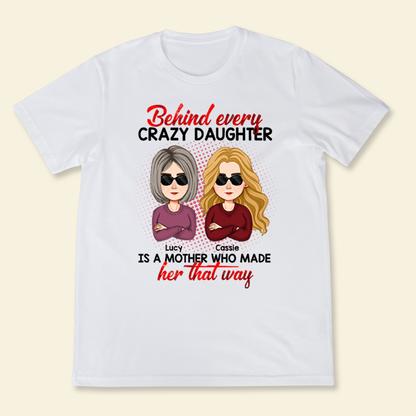 Behind Every Crazy Daughter Apparel - Gift For Mom Banner-2.png
