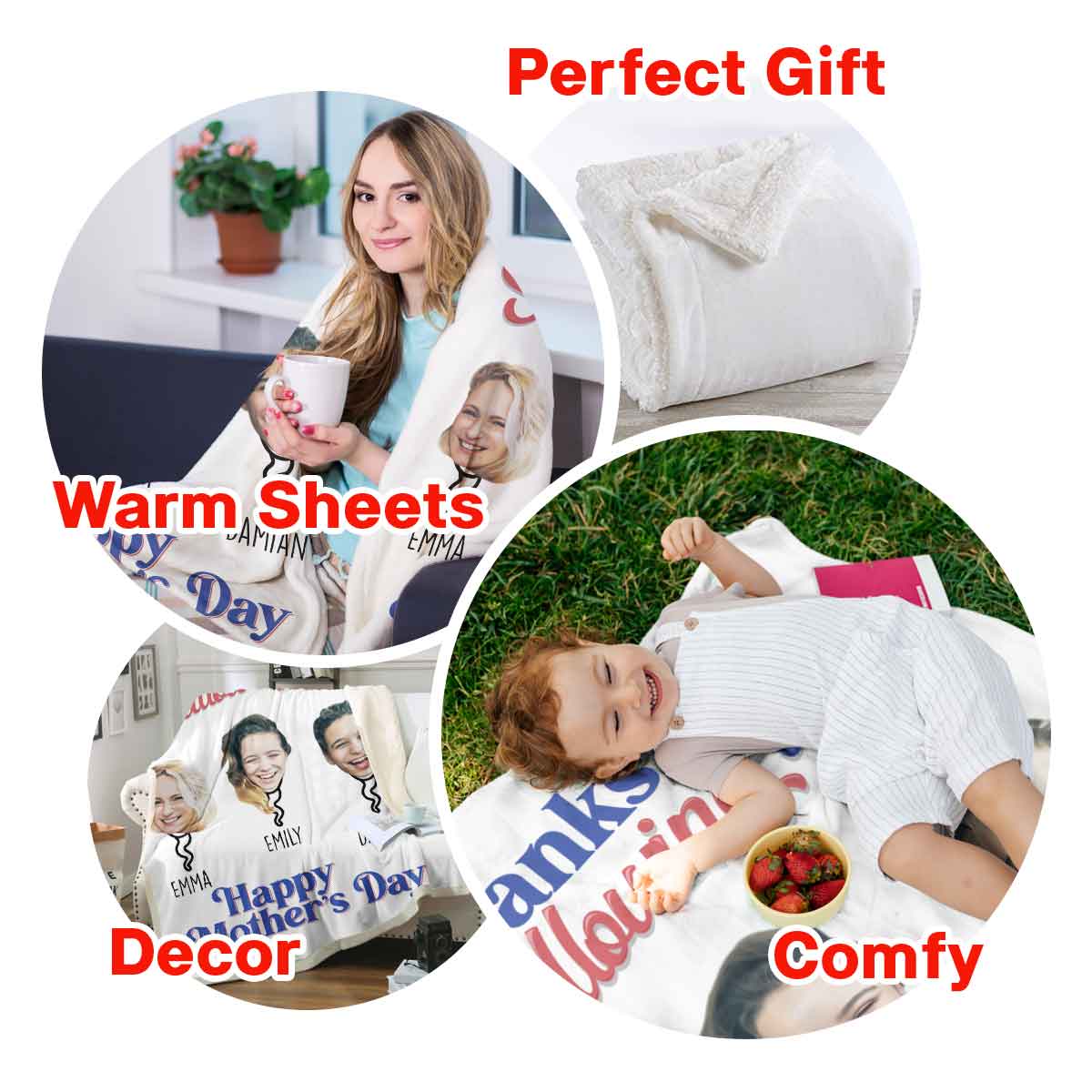 Thanks For Not Swallowing Us Custom Photo - Personalized Blanket - Funny Gift For Mom, Mother's Day Banner-6.jpg
