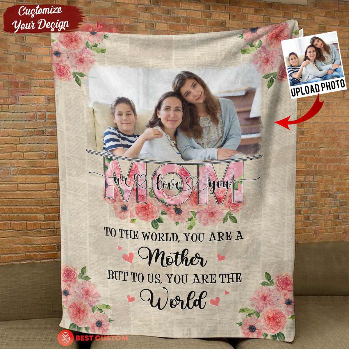 Mom You Are The World - Personalized Blanket - Mother's Day Gift For Mom, Mother Banner-Blanket-_Choose-Option_5dcf1739-a0a5-4050-806b-5e278cff3335.jpg