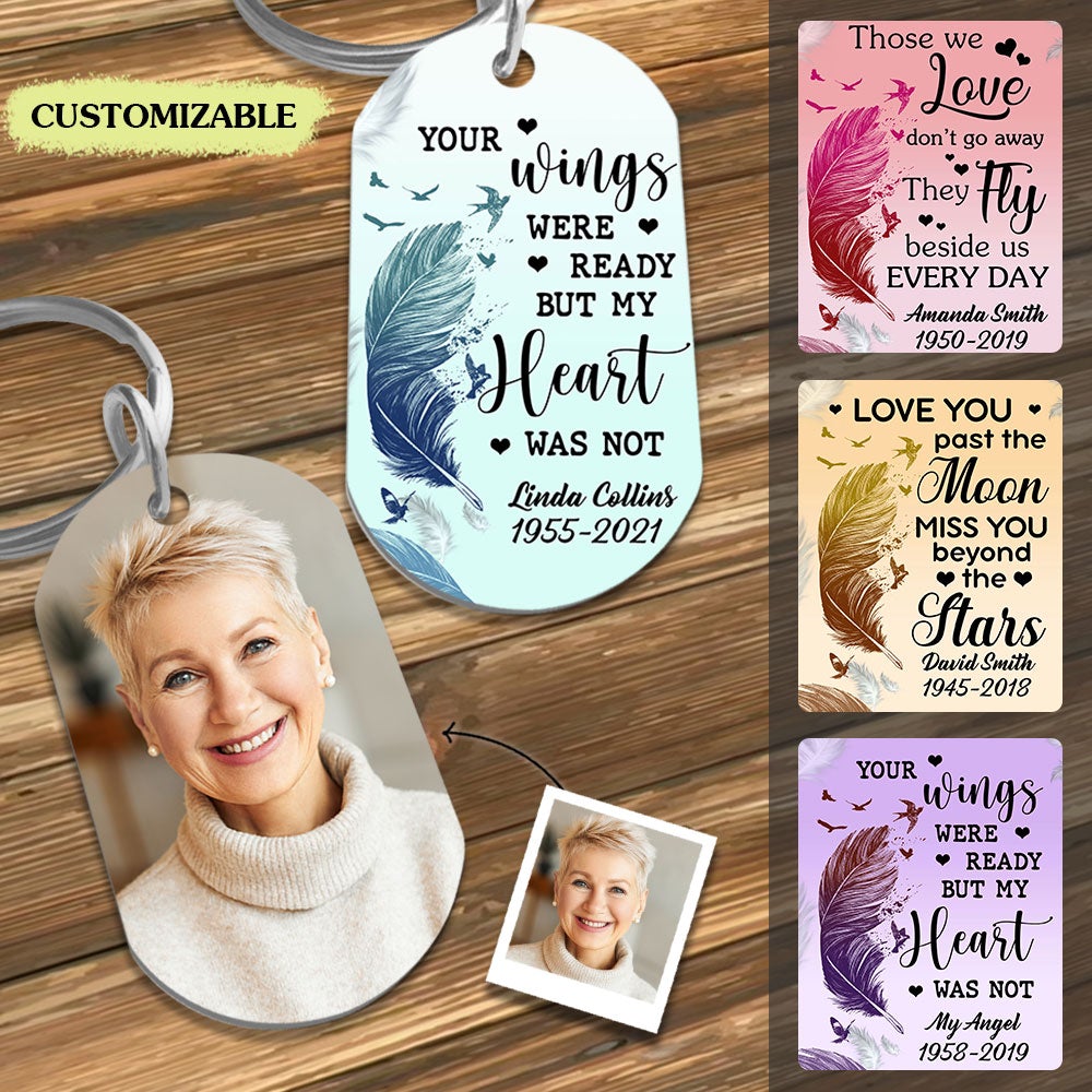 Flying To Heaven Bird Feather Photo Stainless Steel Keychain Memorial Banner-FB_8cd7eff3-e572-479e-aec6-a1c963d12b29.jpg