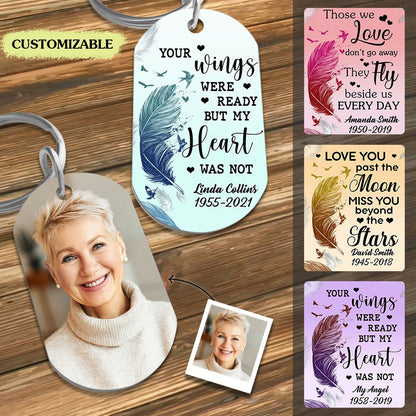Flying To Heaven Bird Feather Photo Stainless Steel Keychain Memorial Banner-FB_8cd7eff3-e572-479e-aec6-a1c963d12b29.jpg