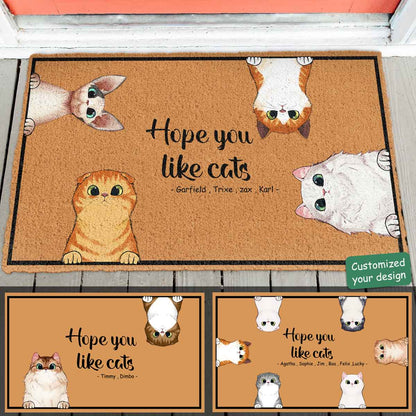 Hope You Like Cats - Personalized Doormat - Funny, Home Decor Gift For Cat Mom, Cat Dad Banner-fb-_meo_-Hope-You-Like-Dogs_-Cats.jpg