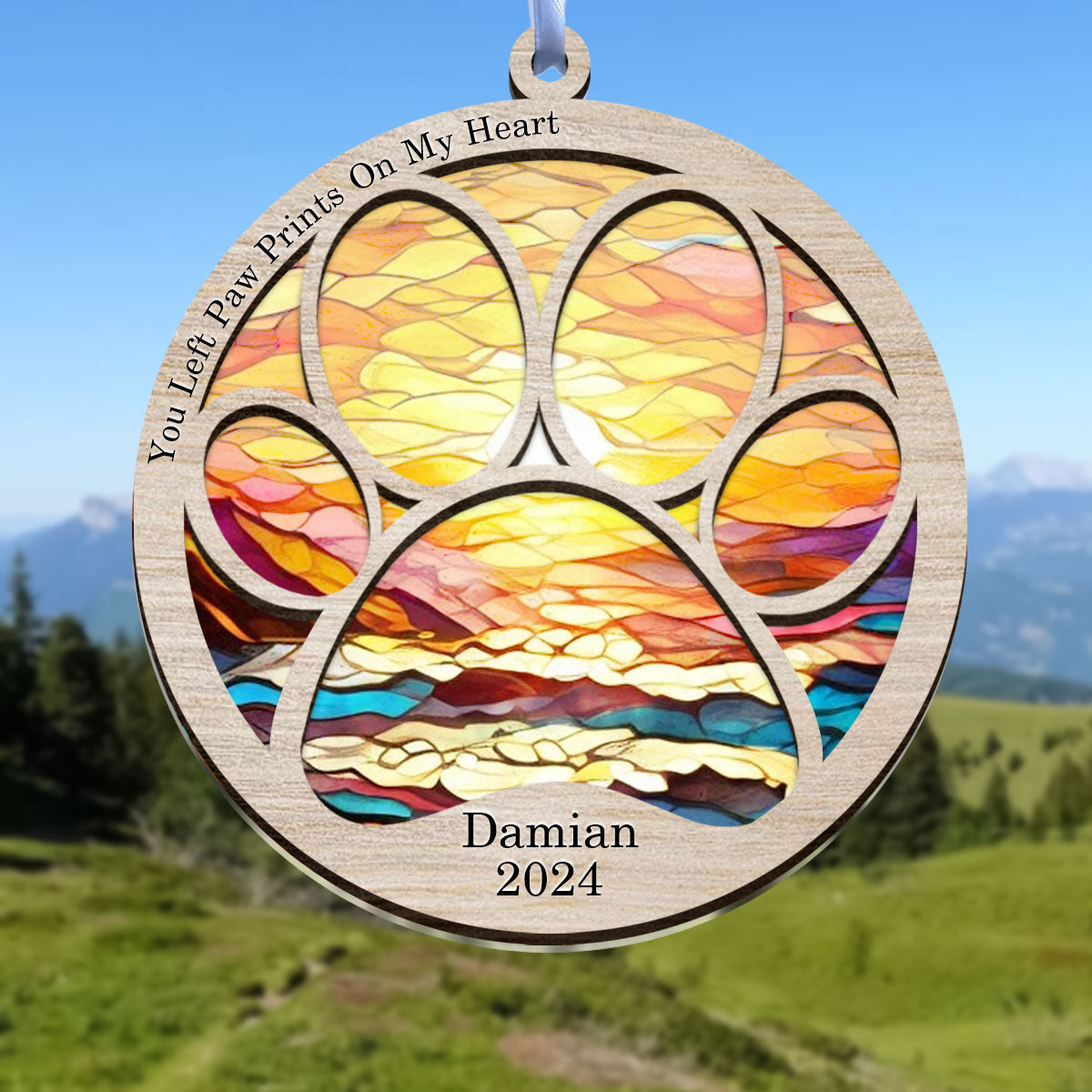 Paw Memorial Suncatcher, Pet Loss Sun Catcher, Personalized Name Of Pet, Sunrise, Sympathy Gift Banner-gg_026b6cef-e341-45f6-bb8e-45d9204f0972.jpg