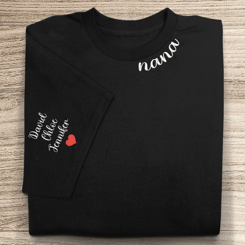 Mother and Kid Neck Sleeve Embroidered - Personalized Embroidered Apparel - Gift For Mother, Grandma Banner-gg_6396125b-9484-4572-a15b-e5fbe6f5335f.jpg?v=1742187588