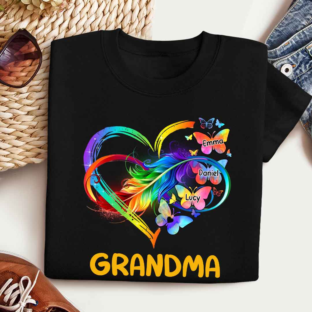 Grandma Grandkids Infinity Love Butterflies Rainbow - Personalized Shirt - Gift For Grandma, Mother's Day Banner-gg_e97c043e-be61-4235-8019-68aab74eac18.jpg