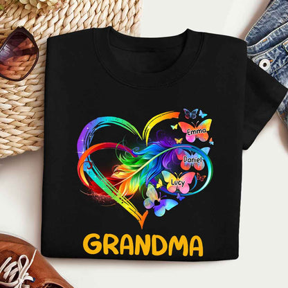 Grandma Grandkids Infinity Love Butterflies Rainbow - Personalized Shirt - Gift For Grandma, Mother's Day Banner-gg_e97c043e-be61-4235-8019-68aab74eac18.jpg