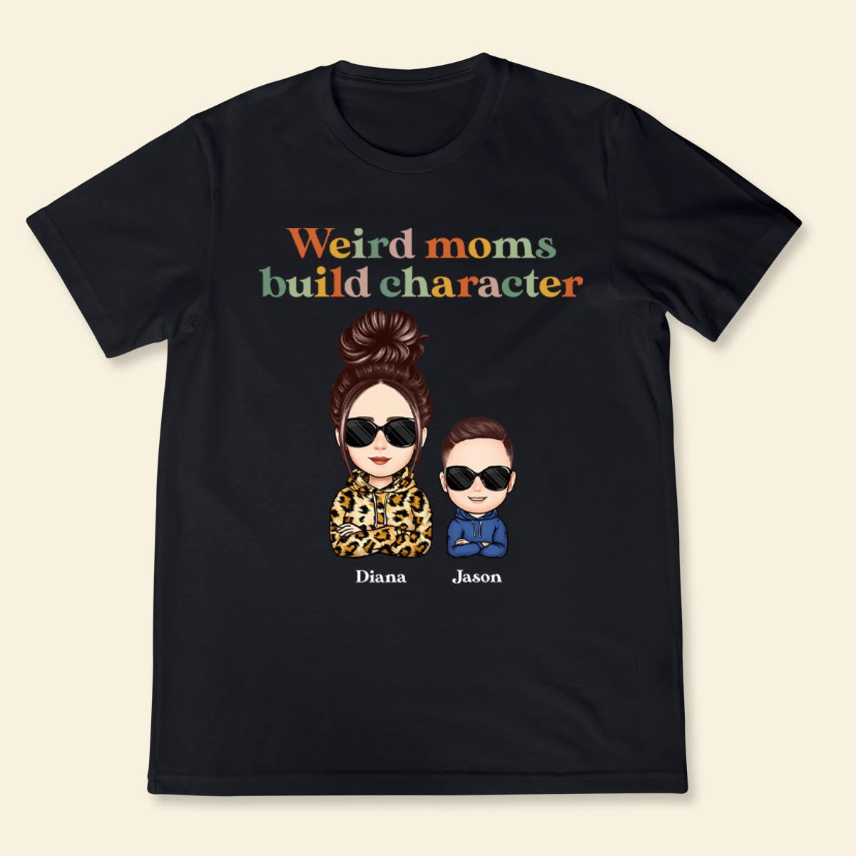 Weird Mom Builds Character - Personalized Apparel - Gift For Mom, Mother, Mommy, Mother's Day Banner1_631d2389-61c6-45e7-ac61-7bdf43f78a71.jpg