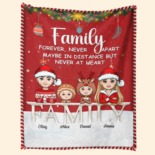 Family Never Apart Christmas - Personalized Blanket - Christmas Gift For Family Banner1_6dced647-097a-4e0d-a9c8-141375358b88.jpg