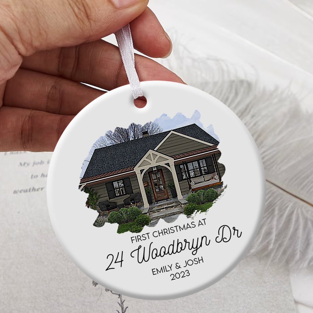 First Christmas At New House - Personalized Ornament - Christmas Gift Banner2_00de6ad5-c51c-40ef-aefe-483fcd8f3e11.jpg