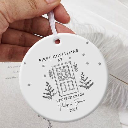 New Home With Christmas Door - Personalized Ornament - Christmas Gift Banner2_10e699ed-d785-4732-99bf-ac30840e7314.jpg