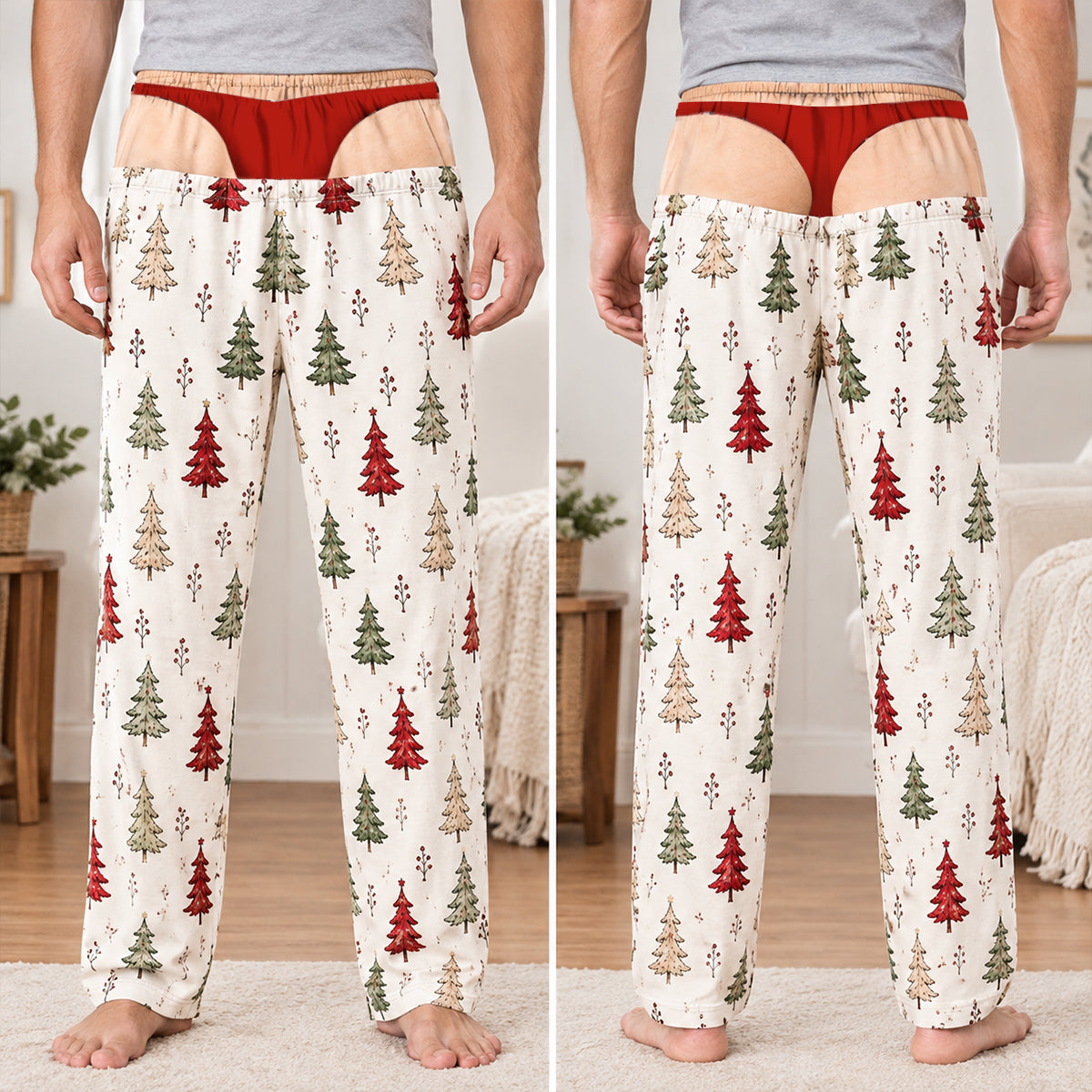 Custom Funny Pajama Pants - Personalized Christmas Birthday Gifts For Husband, Son, Grandson, Brother, Grandpa, Dad, Yourself - Oops That Was My Last Layer
