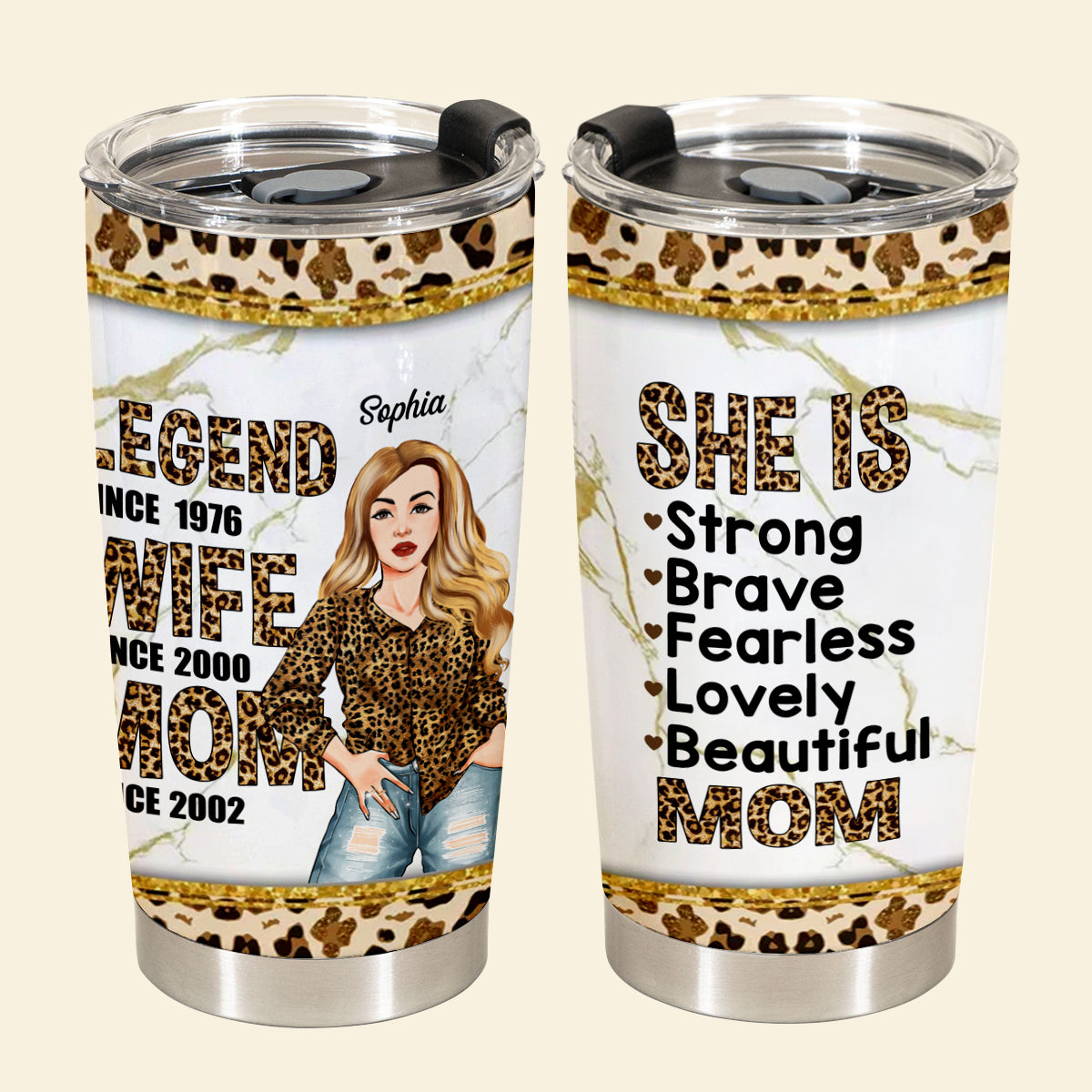 Legend Wife Mom Leopard - Personalized Tumbler - Gift For Wife Banner2_645994fc-3b5a-4bd5-a58c-92942d06f258.jpg