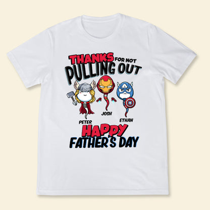 Multiverse Thank For Not Pulling Out - Personalized Shirt - Gift For Father, Husband Banner2_65fabe23-3d80-4416-9226-aafe00603436.jpg