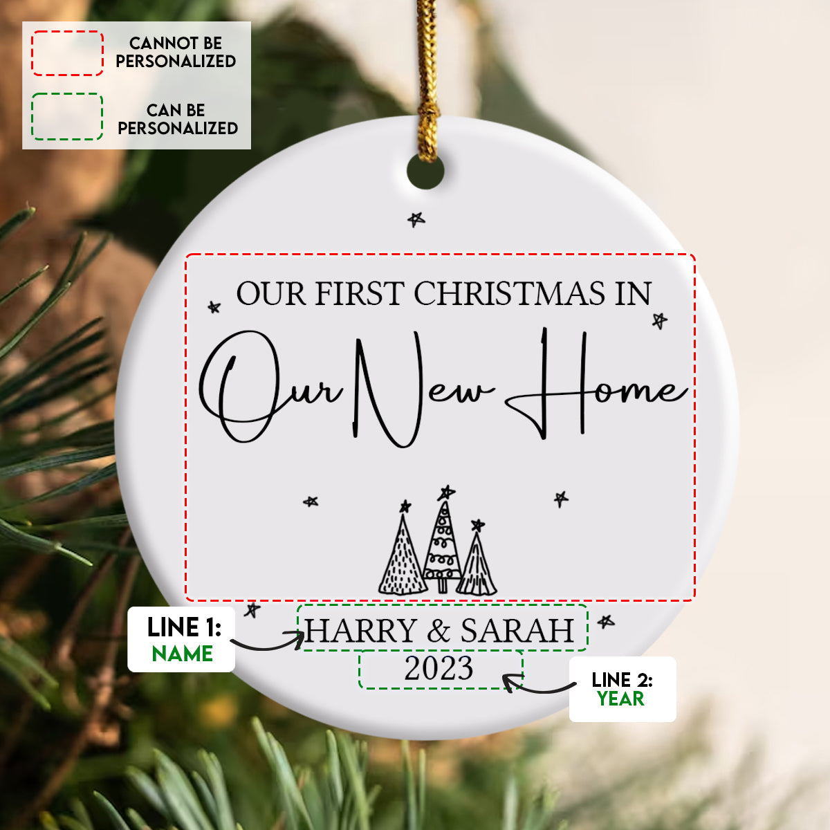 Our First Christmas In Our New Home - Personalized Ornament - Christmas Gift Banner4_f5e633d1-c018-49be-8e50-5beb61f312f8.jpg