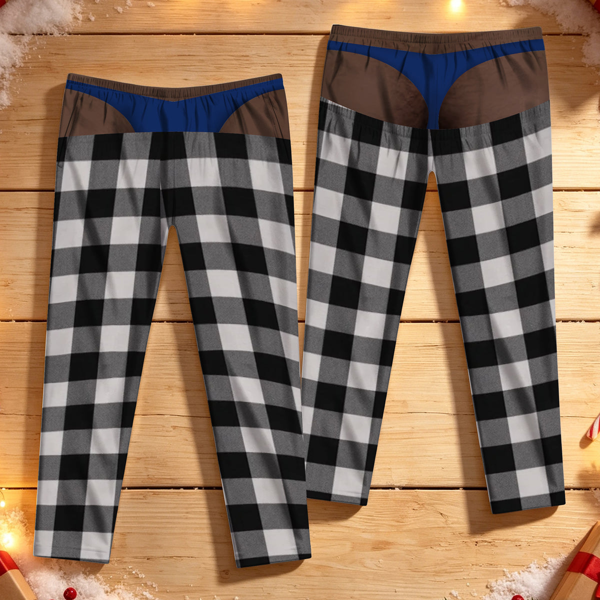 Custom Funny Pajama Pants - Personalized Christmas Birthday Gifts For Husband, Son, Grandson, Brother, Grandpa, Dad, Yourself - Oops That Was My Last Layer