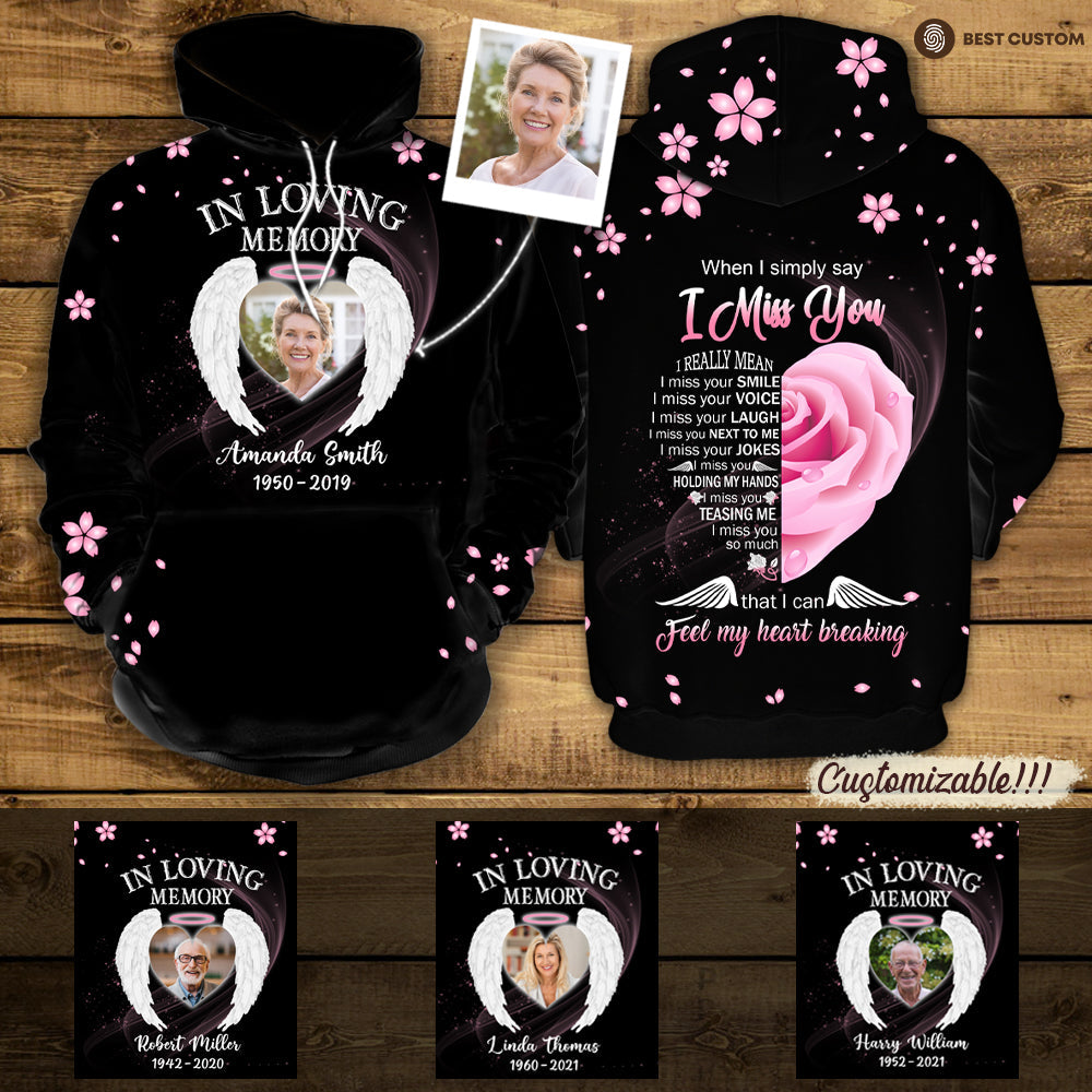 I Miss You Personalized Photo 3D All Over Print Shirt Memorial Gift BannerHoodieFB.jpg