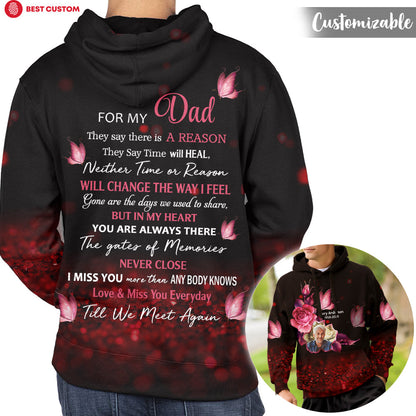 In My Heart You Are Always There - Personalized 3D All Over Print Shirt - Memorial BannerHoodieFB1.jpg