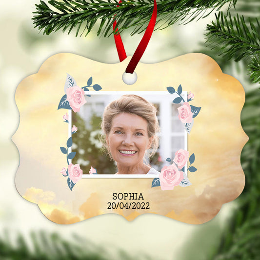 As I Sit In Heaven Custom Photo - Personalized Ornament - Memorial BannerM_tTr_c.jpg