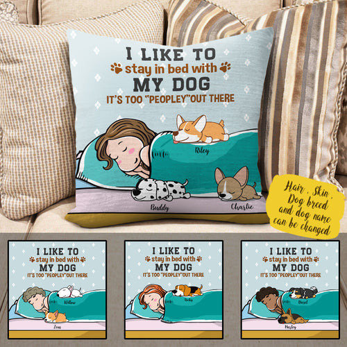 Sleeping Dog, I Like To Stay In Bed With My Dog, It's Too Peopley Out There Personalized Pillow , Gift For Dog Lovers BannerPillow2_ac837d0d-3e71-4ab9-bd01-102adf062932.jpg