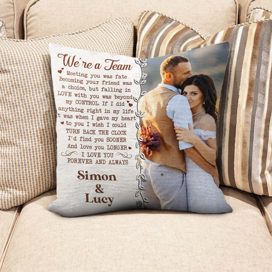 We're A Team Personalized Photo Pillow Gift For Couple BannerPillowgg_2a2a540f-82db-4434-ae7c-8442f1920f8a.jpg