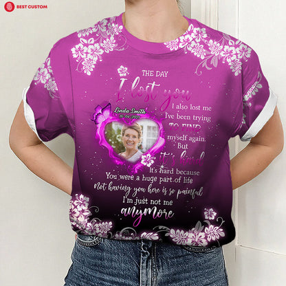 The Day I Lost You Personalized Photo 3D All Over Print Shirt Memorial BannerTshirt3.jpg