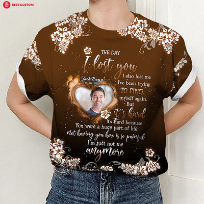 The Day I Lost You Personalized Photo 3D All Over Print Shirt Memorial BannerTshirt4.jpg