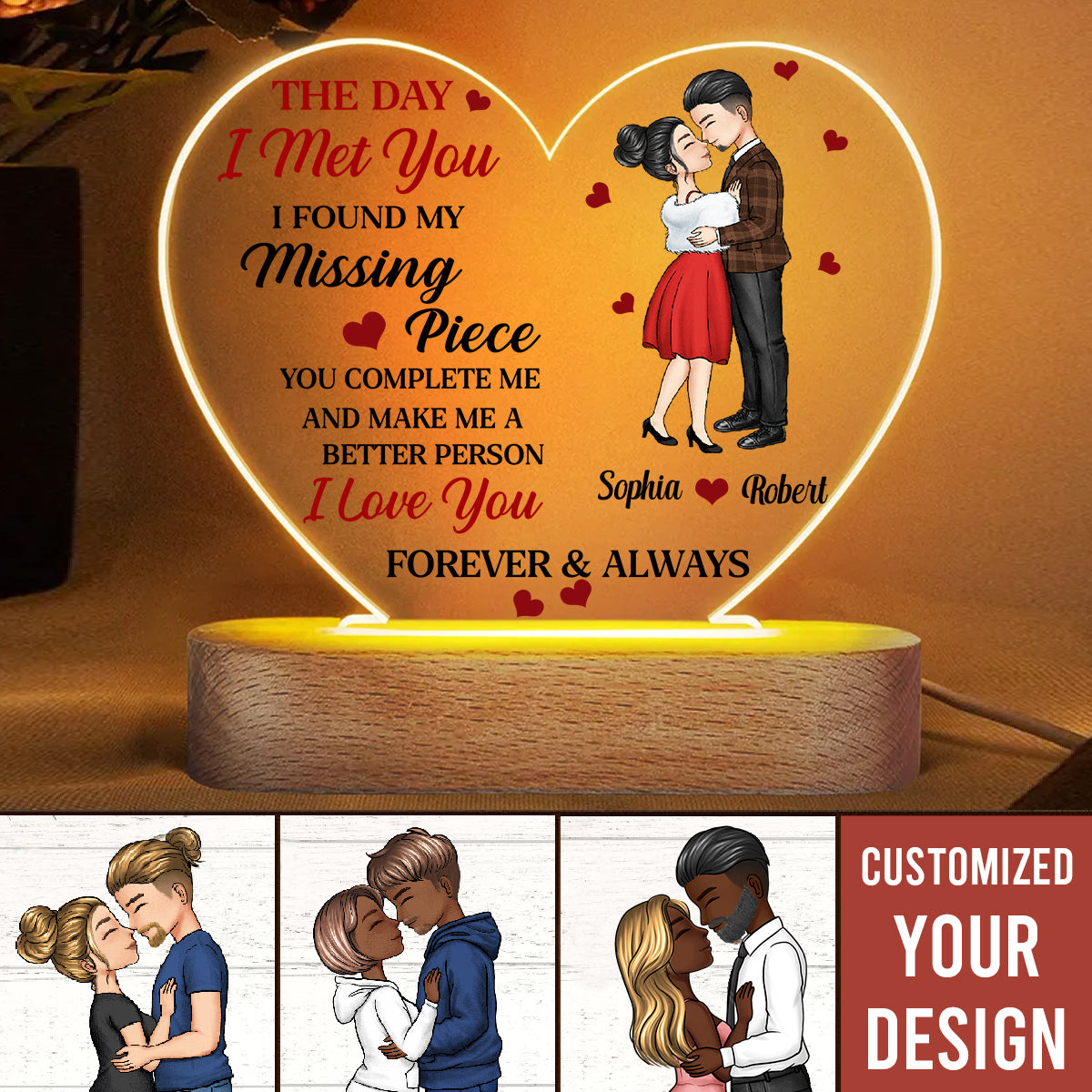 You Are My Missing Piece - Anniversary, Gift For Spouse, Lover, Husband, Wife, Boyfriend, Girlfriend 3D Led Light Wooden Base - Gift For Couple Banner_031cf04c-fcb7-4847-9f67-bde2142bf33a.jpg