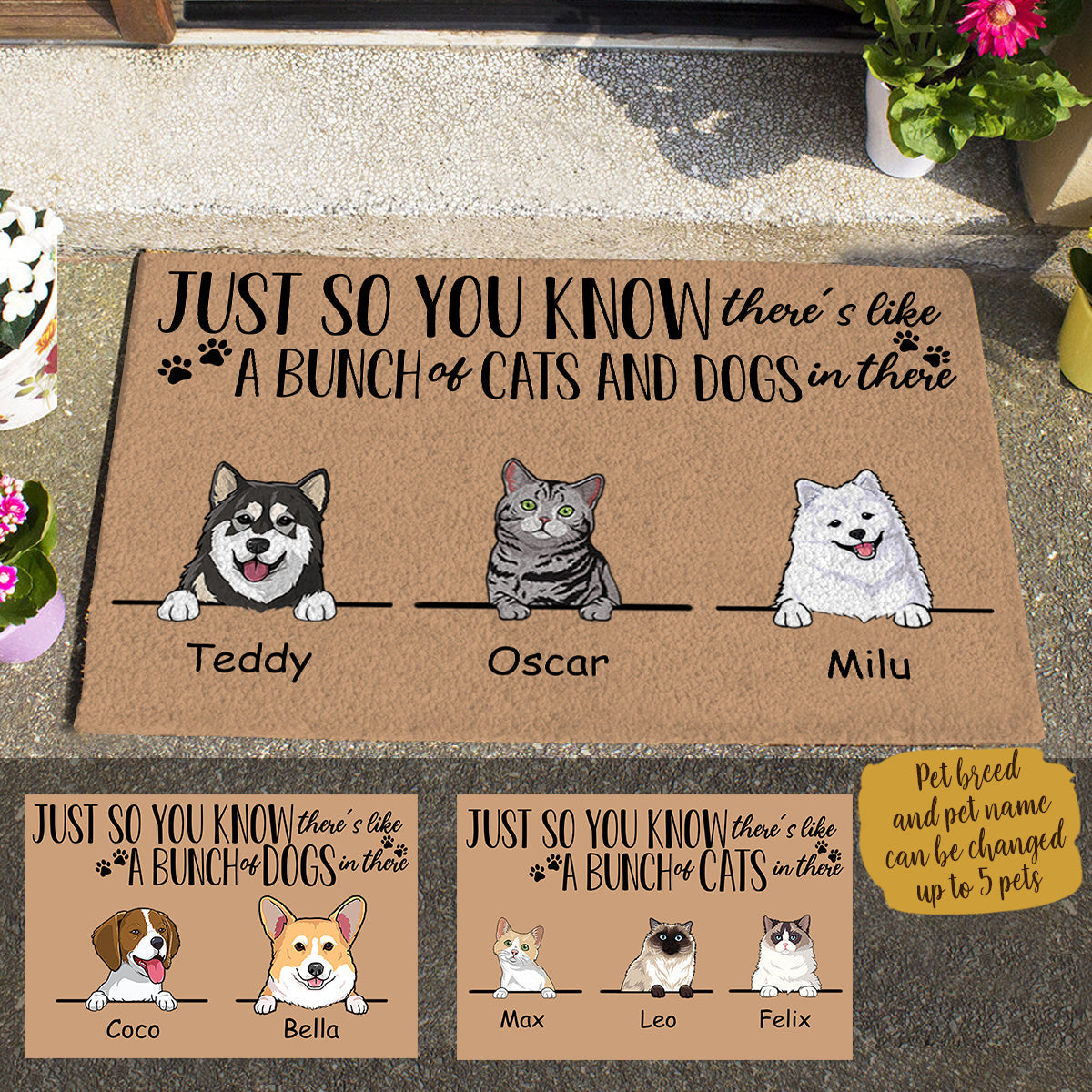 There's Like A Bunch Of Dogs And Cats Custom Doormat Dog Cat Lover Banner_35afd766-ee9b-46cf-9a6d-8b5acbe1d447.jpg