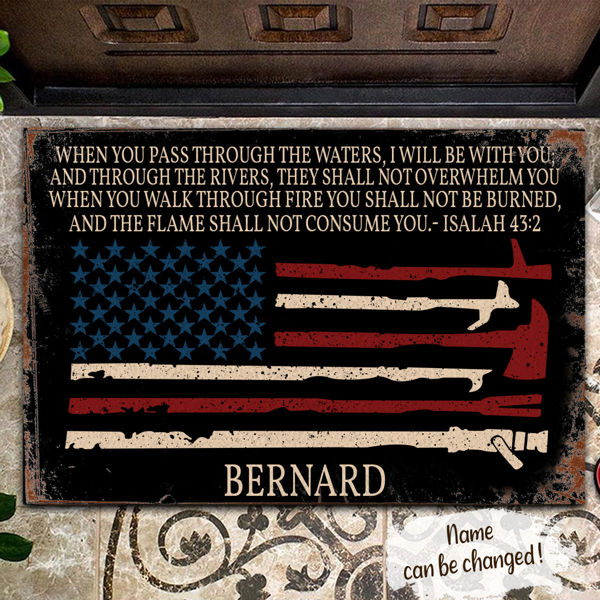 I WIll Be With You Personalized Doormat - Firefighter Banner_4aa15074-0dc1-496d-9737-e4ddfd6d50a8.jpg
