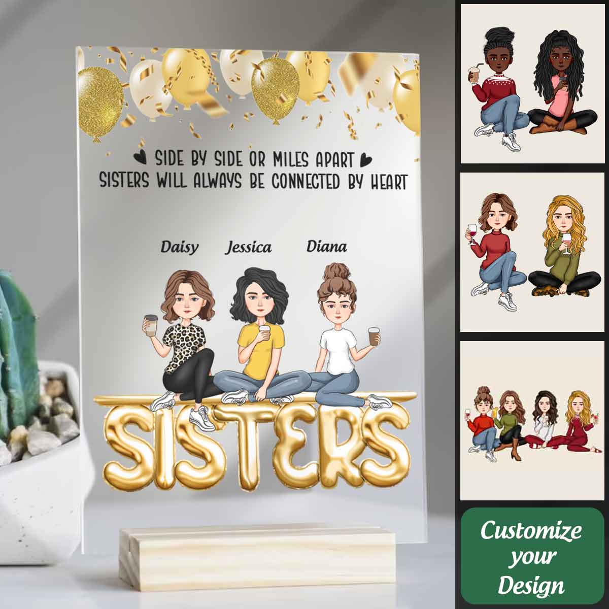 Sisters Will Always Be Connected By Heart - Personalized Acrylic Plaque - Loving, Birthday Gift For Sisters Banner_99df1d80-3b71-4d40-9aab-91768fc518cf.jpg