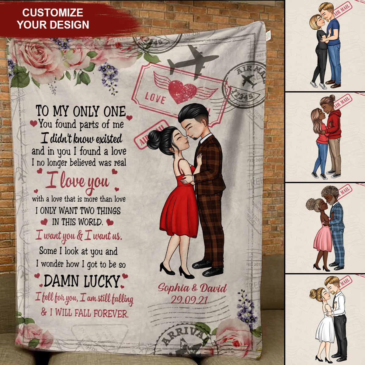 To My Only One - Anniversary, Gift For Spouse, Lover, Husband, Wife, Boyfriend, Girlfriend Blanket - Gift For Couple Banner_b1c1f061-2e96-4566-b142-74116cbd1668.jpg