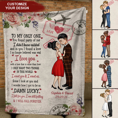 To My Only One - Anniversary, Gift For Spouse, Lover, Husband, Wife, Boyfriend, Girlfriend Blanket - Gift For Couple Banner_b1c1f061-2e96-4566-b142-74116cbd1668.jpg