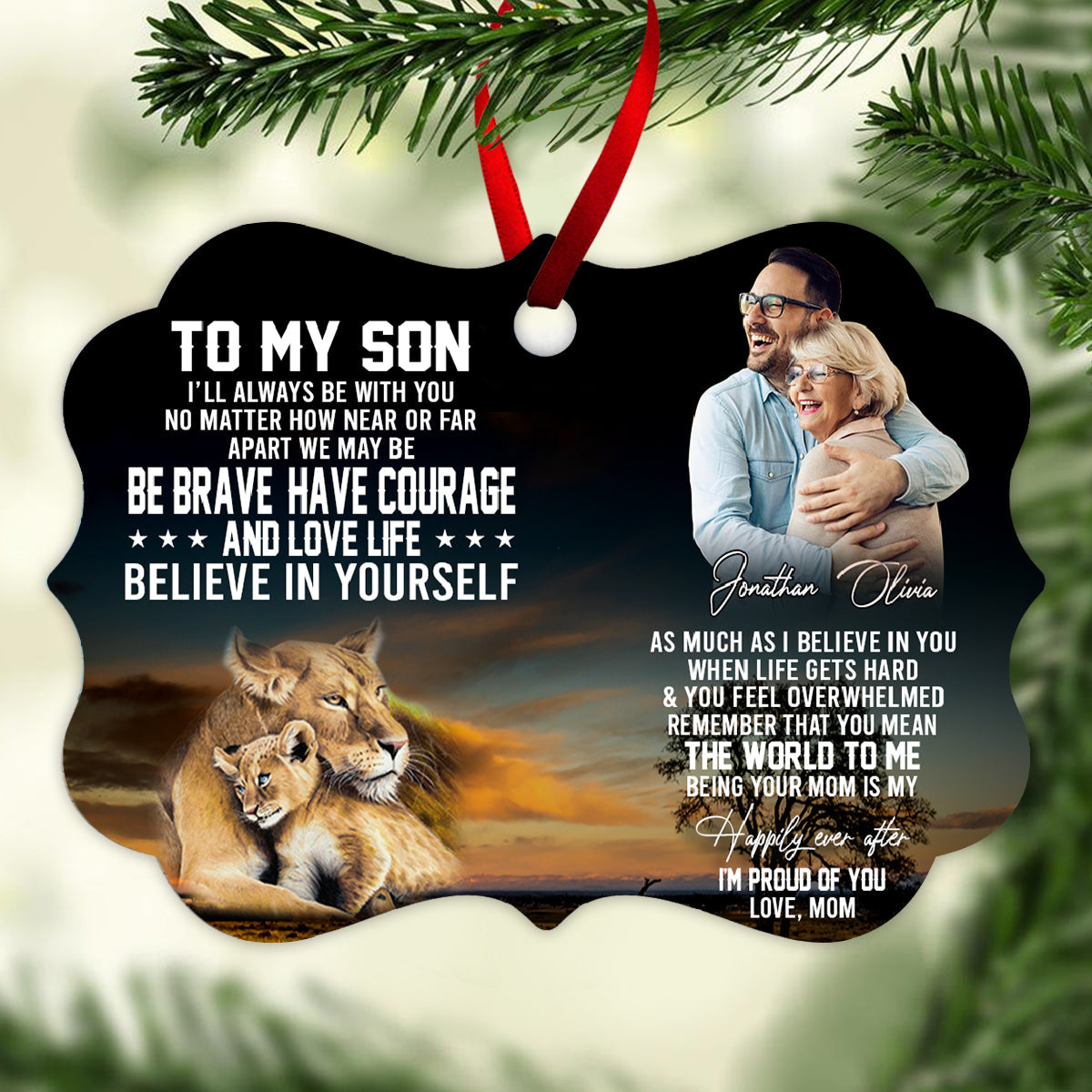 To My Son Be Brave Lion Mom - Personalized Ornament - Gift For Son Banner_b39ce349-8682-461a-a106-bf94924ee5c2.jpg