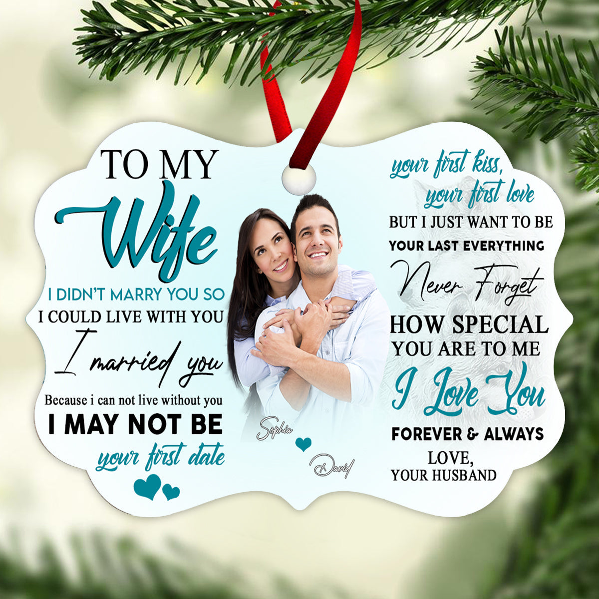 Never Forget How Special You Are To Me - Personalized Ornament - Gift For Wife, Couple Banner_bbbf28d5-0ae4-4461-b352-68bd772e4419.jpg